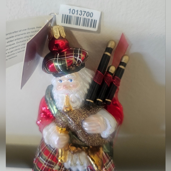 Bombay Holiday European Treasures Blown Glass Santa NWT - Picture 2 of 7